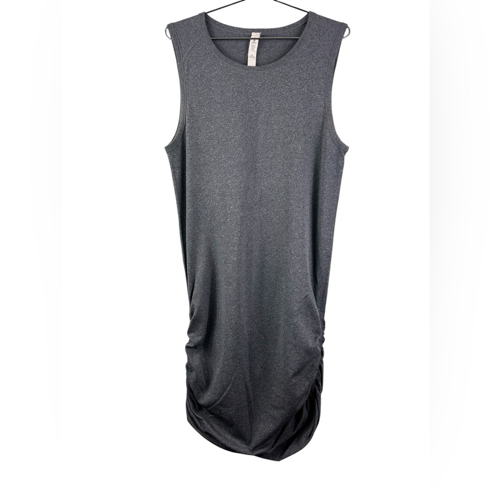 lululemon athletica in the flow Sleeveless Heather Gray Mini Dress - Picture 5 of 10